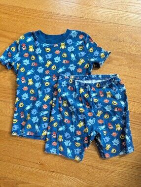 Janie And Jack Monster Print Pajama Set - (Kids' Size 8)